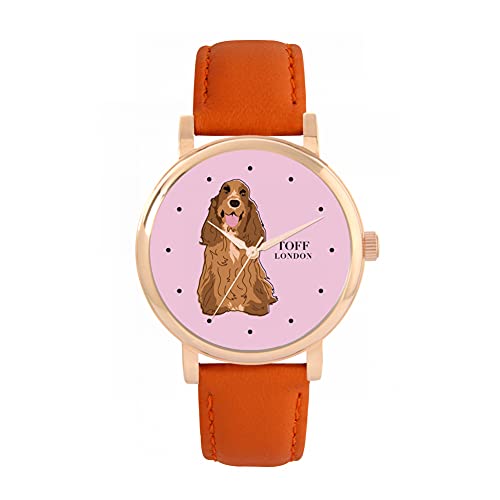 Toff London Brown-CockerSpaniel-Hundeuhr von Toff London