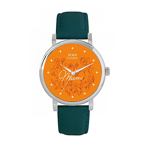 Toff London Orange Blumen Mama Uhr von Toff London