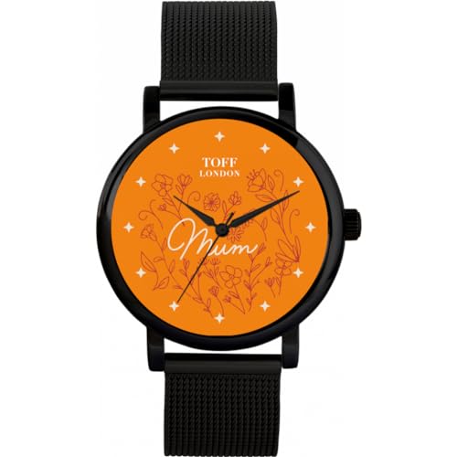 Toff London Orange Blumen Mama Uhr von Toff London