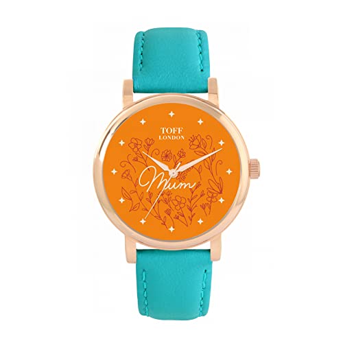 Toff London Orange Blumen Mama Uhr von Toff London