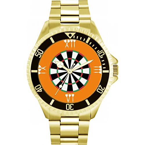 Toff London Orange römische Ziffern Dartscheibe Uhr von Toff London