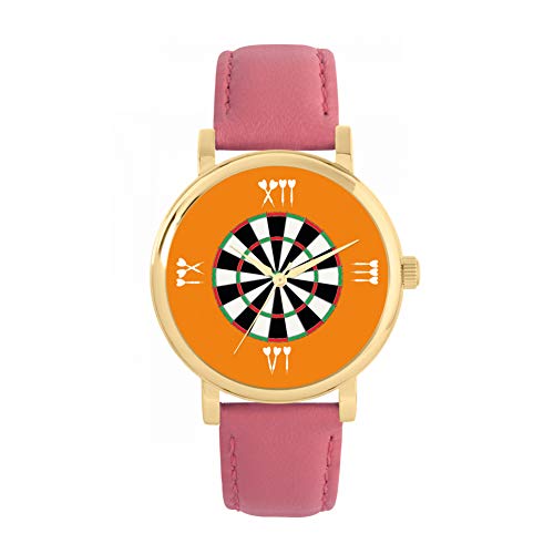 Toff London Orange römische Ziffern Dartscheibe Uhr von Toff London