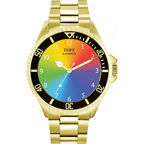 Toff London Pride Ombre Arabische Ziffern Uhr von Toff London