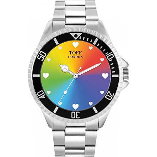 Toff London Pride Ombre Herzstäbe Uhr von Toff London