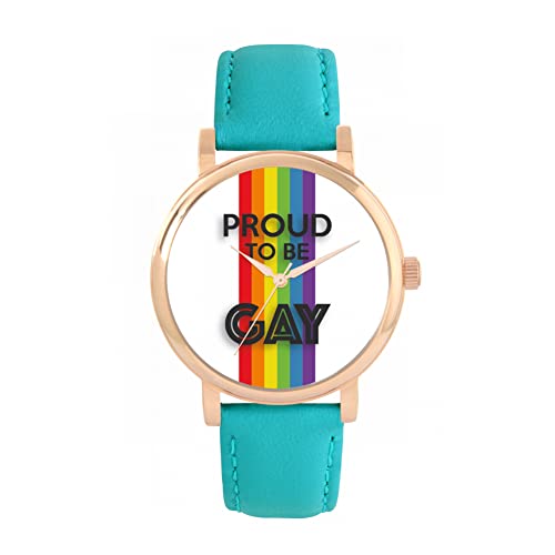 Toff London Pride Rainbow Lineare Stolze Uhr von Toff London