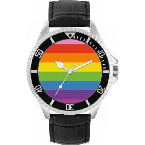 Toff London Stolz Original Regenbogen Stolz Flagge Uhr von Toff London