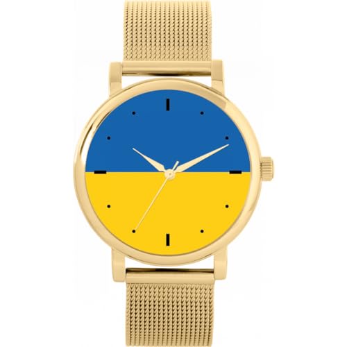 Toff London Ukraine Flagge Uhr von Toff London