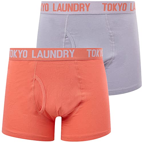 Tokyo Laundry Herren-Boxershorts, 2er-Pack, Snowden - Lila - Pink, S Tokyo Laundry Herren-Boxershorts, 2er-Pack, Snowden - Lila - Pink, S von Tokyo Laundry