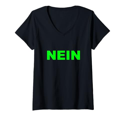Damen Einfach NEIN sagen T-Shirt mit V-Ausschnitt Damen Einfach NEIN sagen T-Shirt mit V-Ausschnitt von Tolle lustige Sprüche für jeden Tag