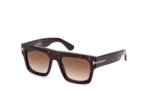 Tom Ford FAUSTO FT 0711 Dark Havana/Light Brown Shaded 53/20/145 Unisex Sonnenbrillen von Tom Ford