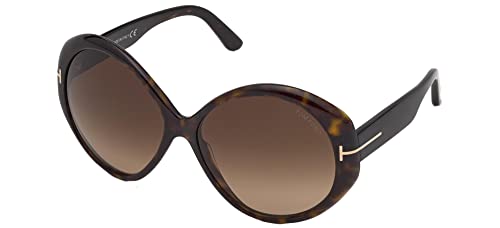 Tom Ford Sonnenbrillen TERRA FT 0848 Dark Havana/Brown Shaded 63/15/135 Damen von Tom Ford