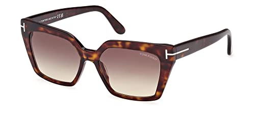 Tom Ford Sonnenbrillen WINONA FT 1030 Dark Havana/Light Brown Shaded 53/15/140 Damen von Tom Ford