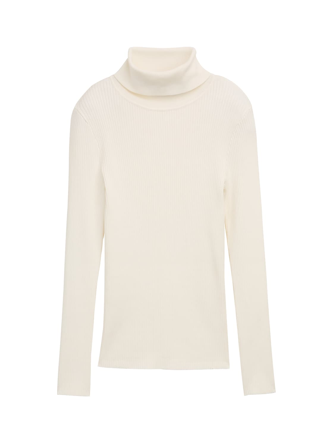 TOM TAILOR DENIM Damen Ripp Rollkragenpullover, weiß, Uni, Gr. S TOM TAILOR DENIM Damen Ripp Rollkragenpullover, weiß, Uni, Gr. S von Tom Tailor Denim