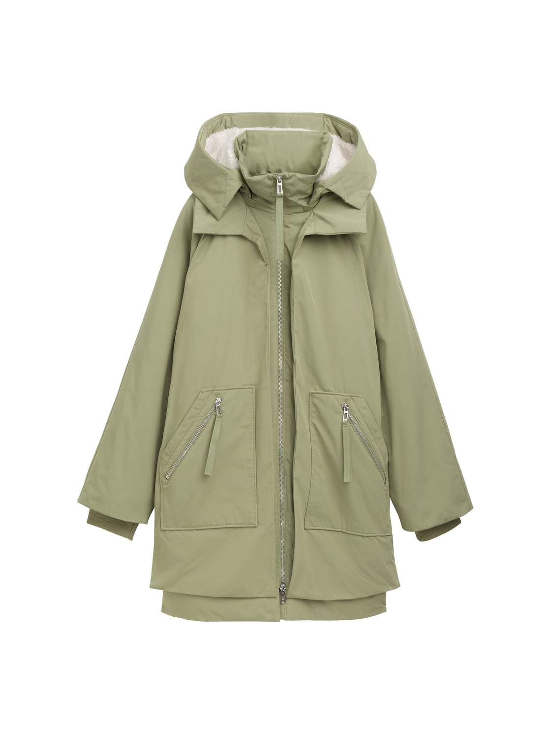 TOM TAILOR DENIM Damen Wasserabweisender Winterparka, grün, Uni, Gr. XXL TOM TAILOR DENIM Damen Wasserabweisender Winterparka, grün, Uni, Gr. XXL von Tom Tailor Denim