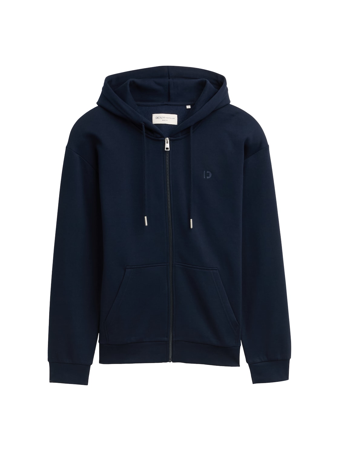 TOM TAILOR DENIM Herren Hoodie Sweatjacke mit Logo-Print, blau, Uni, Gr. XXL TOM TAILOR DENIM Herren Hoodie Sweatjacke mit Logo-Print, blau, Uni, Gr. XXL von Tom Tailor Denim