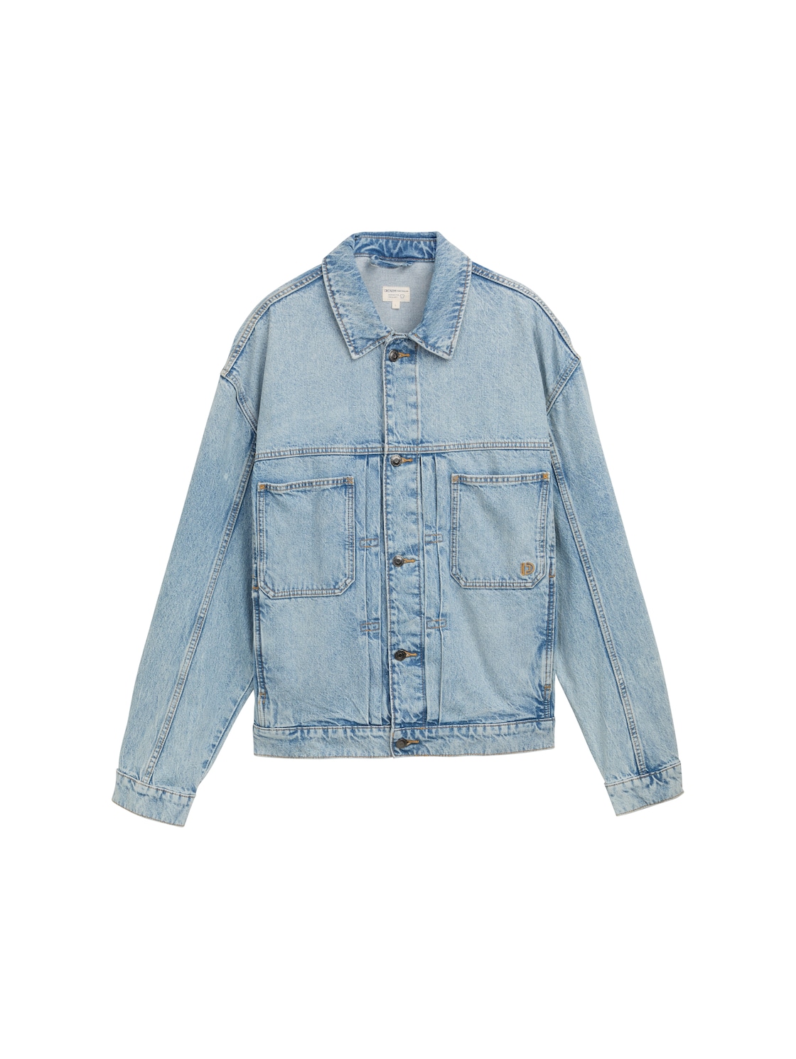 TOM TAILOR DENIM Herren Relaxed Fit Jeansjacke mit Brusttaschen, blau, Uni, Gr. XL TOM TAILOR DENIM Herren Relaxed Fit Jeansjacke mit Brusttaschen, blau, Uni, Gr. XL von Tom Tailor Denim