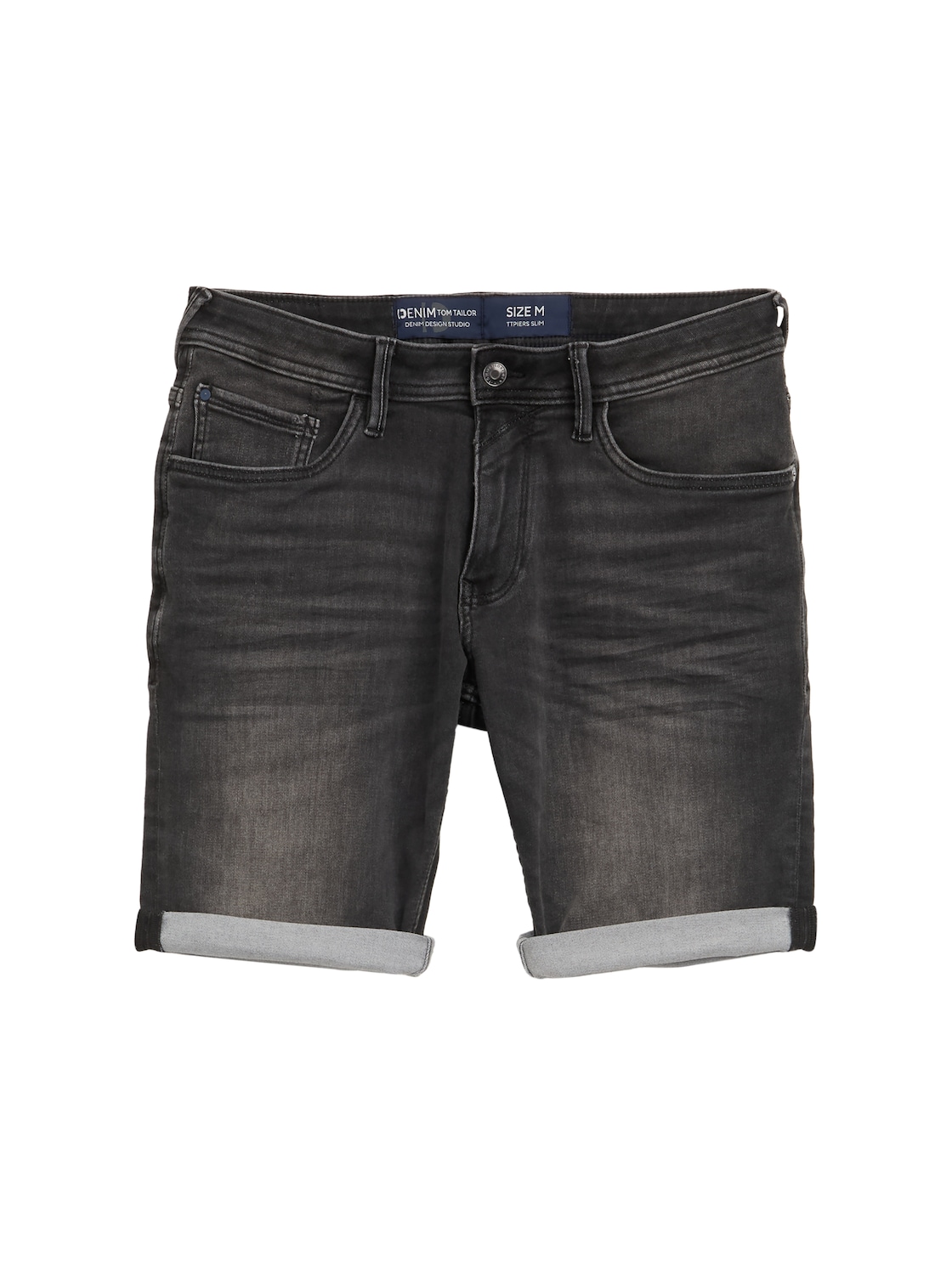 TOM TAILOR DENIM Herren TTPIERS Slim Jeans Shorts mit Superstretch, schwarz, Uni, Gr. L TOM TAILOR DENIM Herren TTPIERS Slim Jeans Shorts mit Superstretch, schwarz, Uni, Gr. L von Tom Tailor Denim