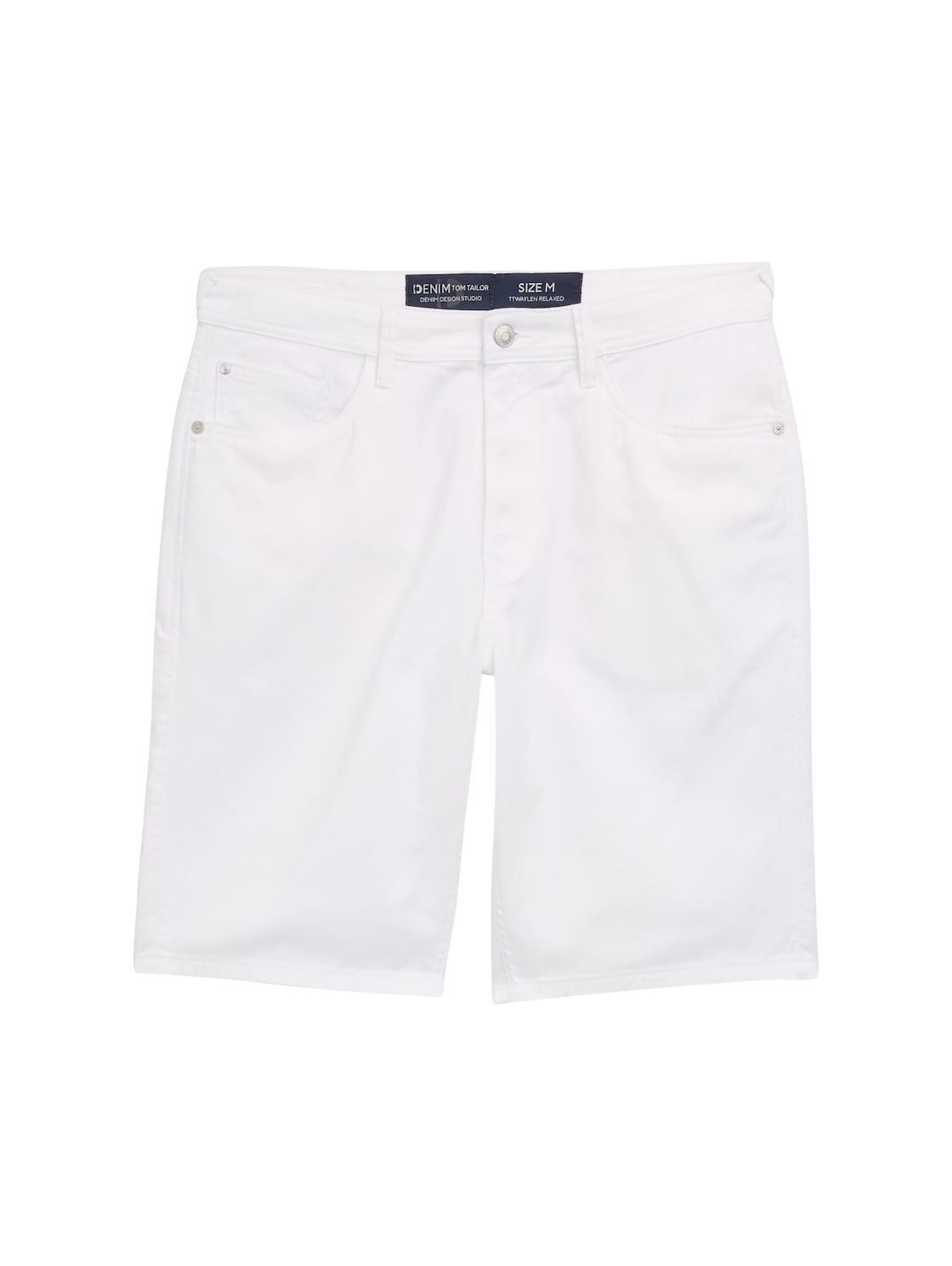 TOM TAILOR DENIM Herren TTWAYLEN Relaxed Jeans Shorts aus Baumwolle, weiß, Uni, Gr. L TOM TAILOR DENIM Herren TTWAYLEN Relaxed Jeans Shorts aus Baumwolle, weiß, Uni, Gr. L von Tom Tailor Denim