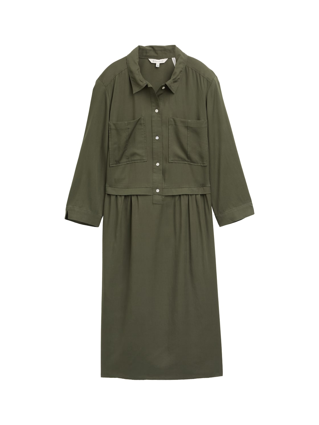 TOM TAILOR Damen Blusenkleid im Utility-Look, grün, Uni, Gr. 38 TOM TAILOR Damen Blusenkleid im Utility-Look, grün, Uni, Gr. 38 von Tom Tailor