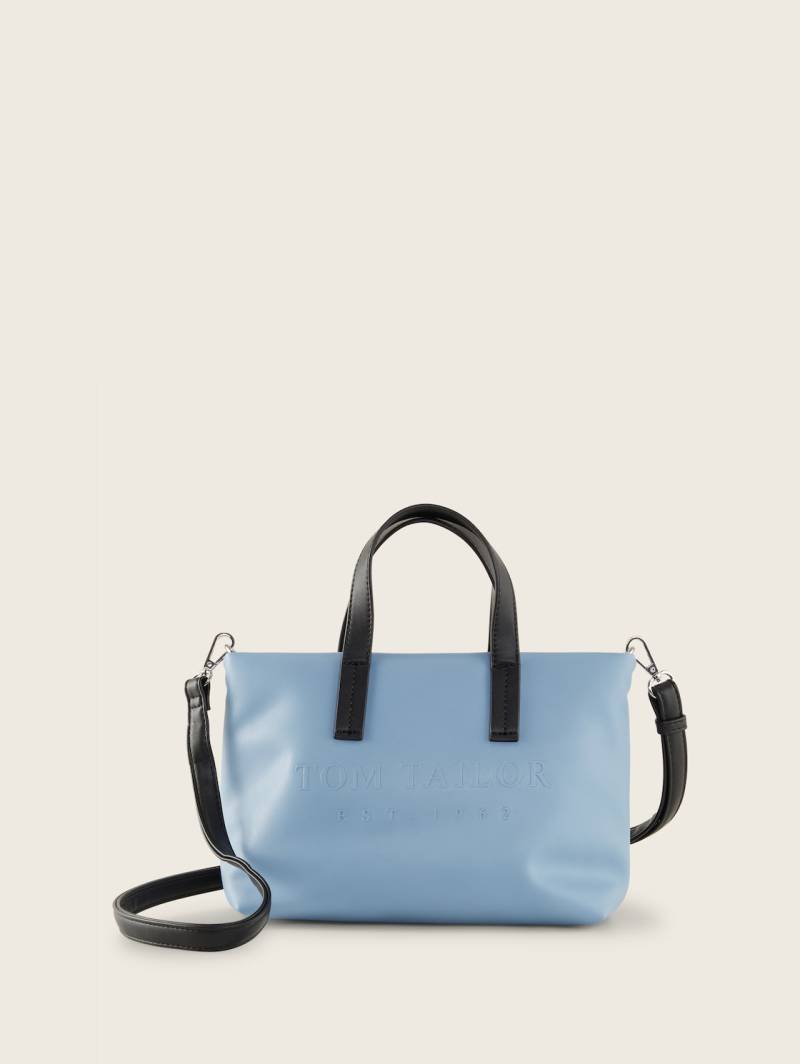 TOM TAILOR Damen Thessa Shopper, blau, Uni, Gr. ONESIZE von Tom Tailor