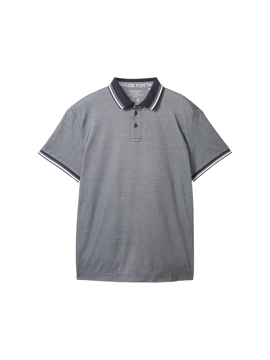 TOM TAILOR Herren COOLMAX® Poloshirt, blau, Uni, Gr. XL von Tom Tailor