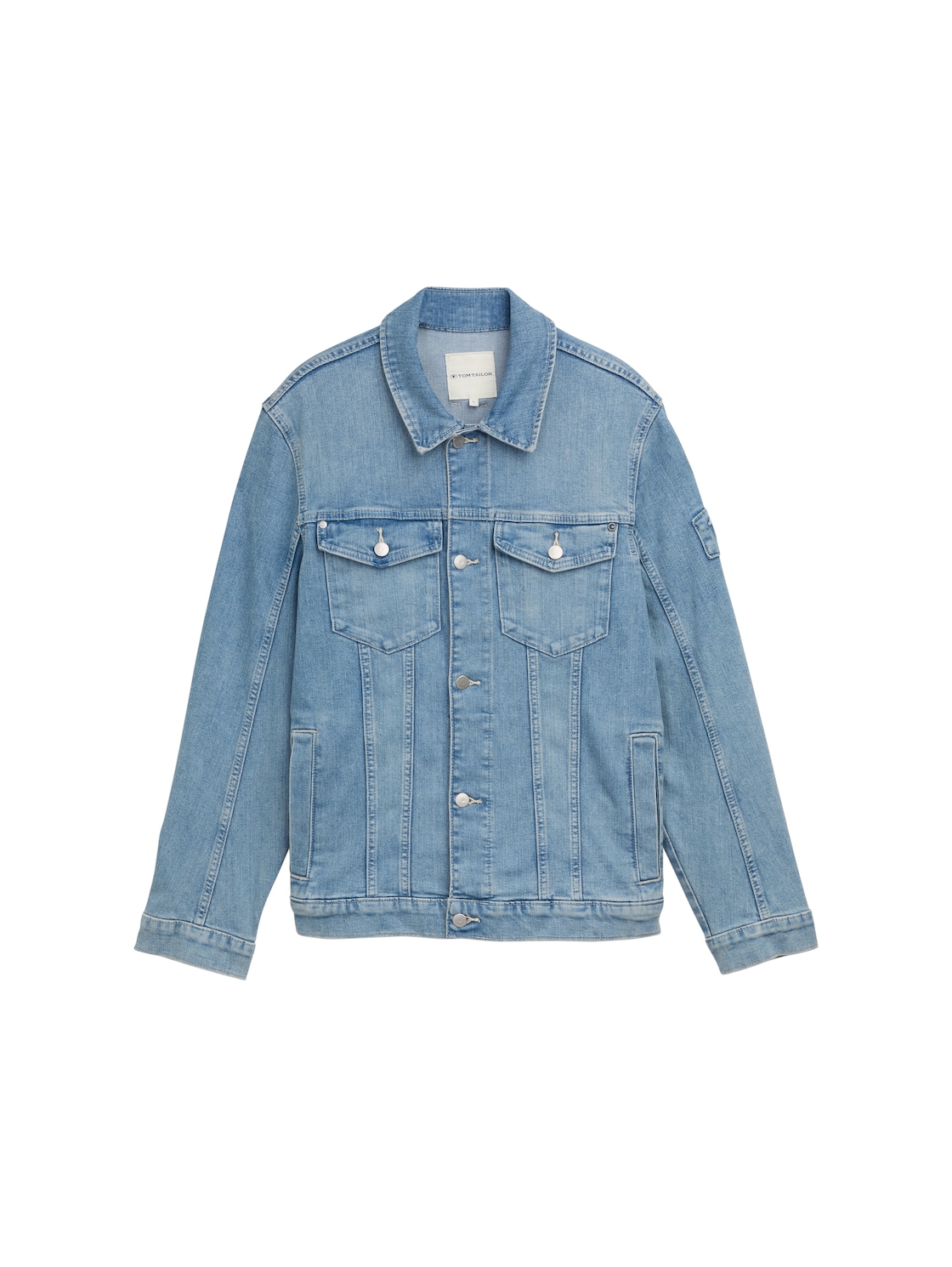 TOM TAILOR Herren Jeansjacke im Washed Look, blau, Uni, Gr. M TOM TAILOR Herren Jeansjacke im Washed Look, blau, Uni, Gr. M von Tom Tailor