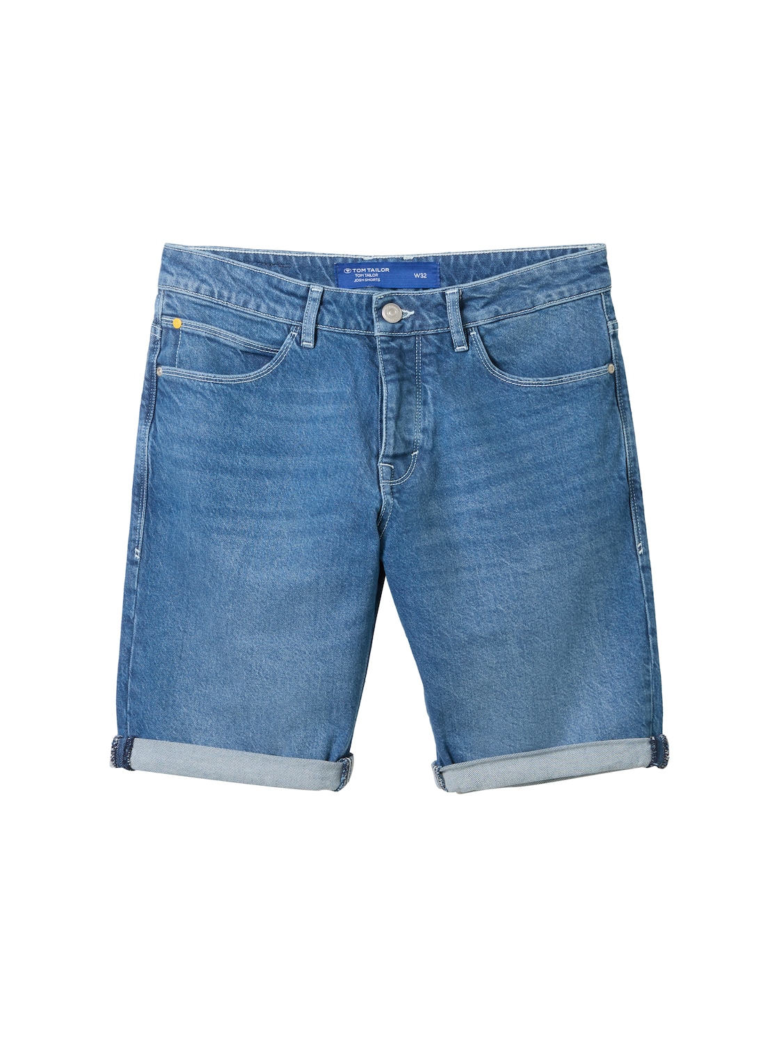 TOM TAILOR Herren Josh Jeans Shorts, blau, Uni, Gr. 29 von Tom Tailor