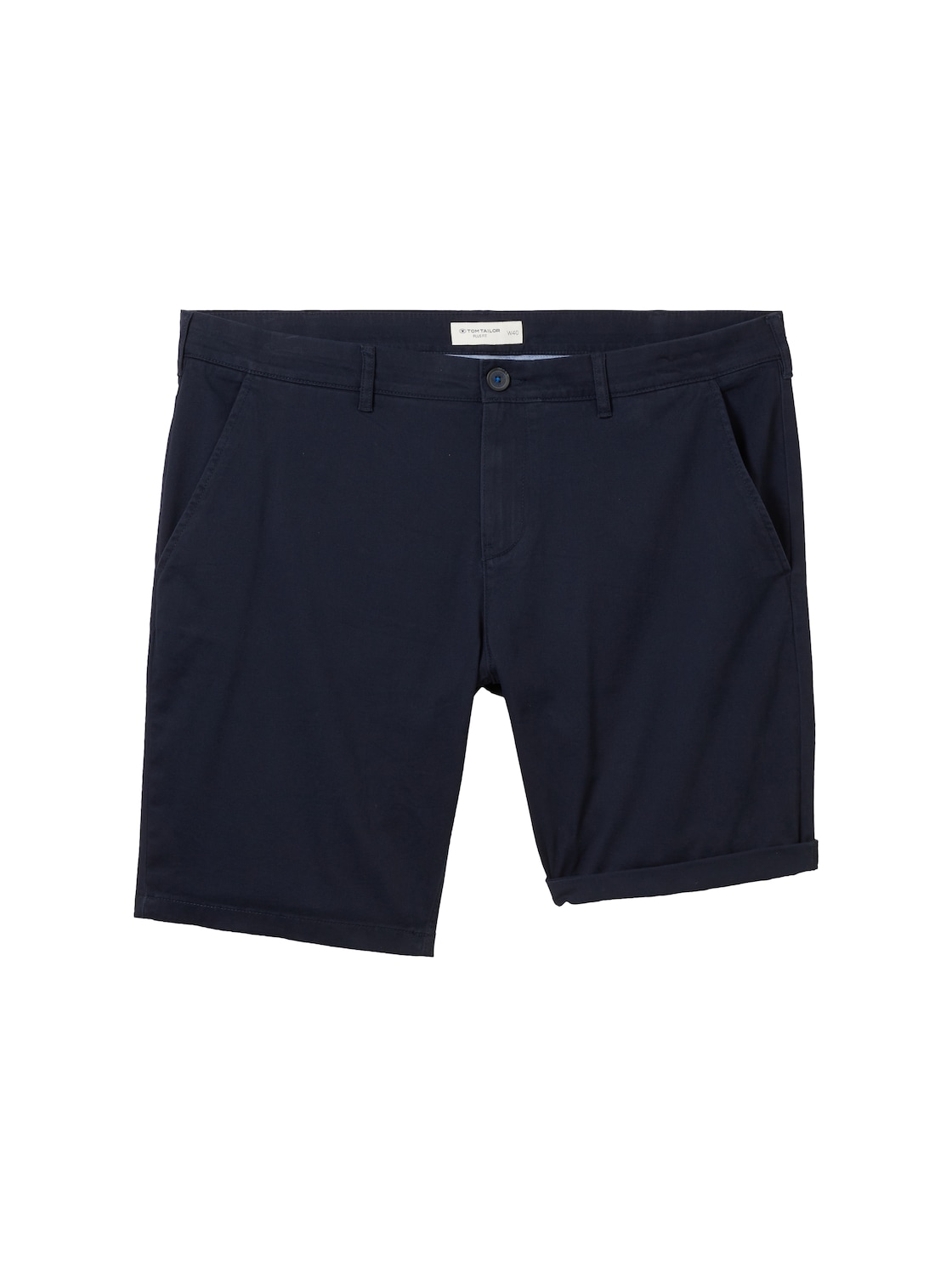 TOM TAILOR Herren Plus - Chino Shorts, blau, Uni, Gr. 42 von Tom Tailor