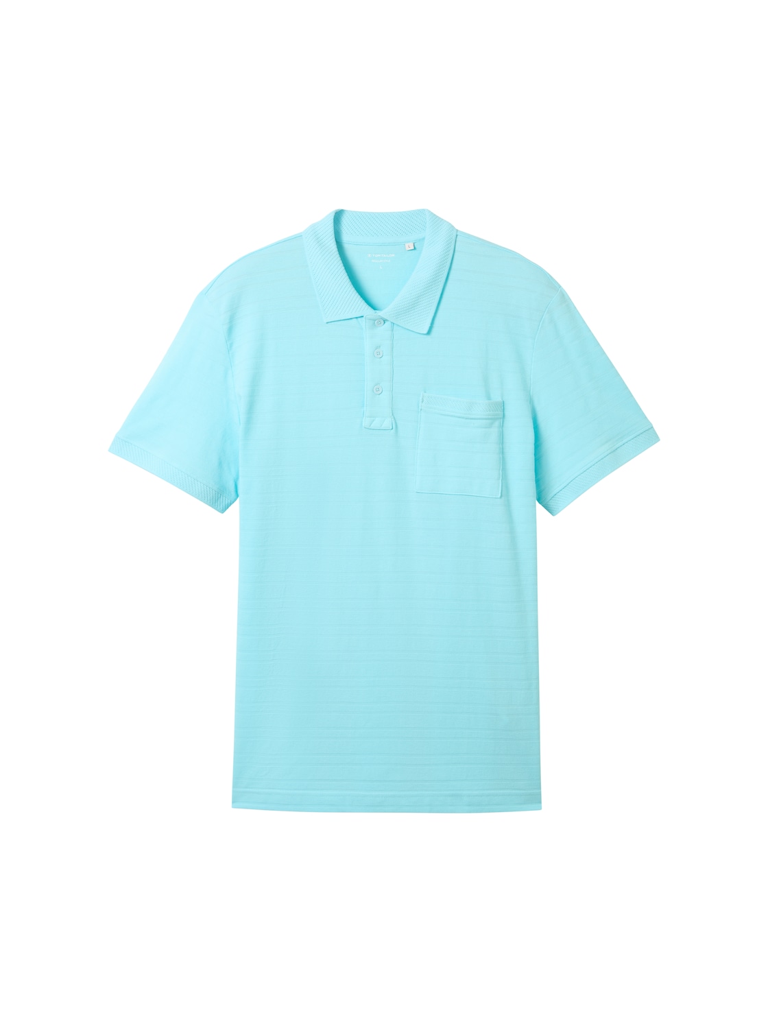 TOM TAILOR Herren Poloshirt mit Struktur, blau, Uni, Gr. XXL von Tom Tailor