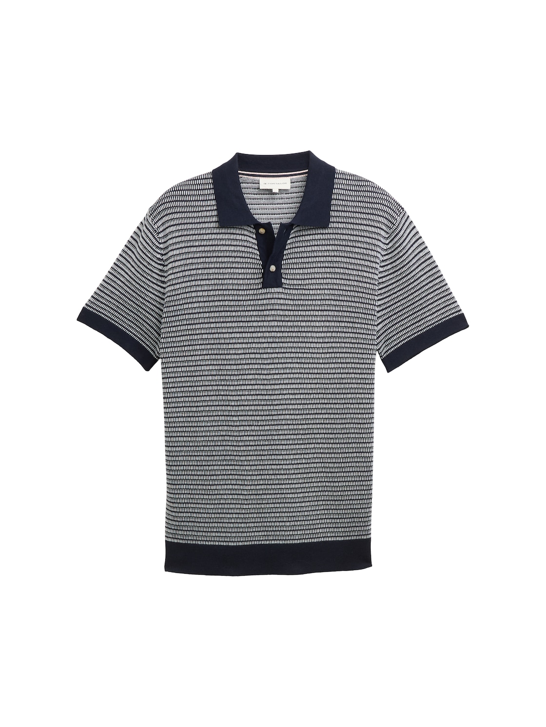 TOM TAILOR Herren Strick-Poloshirt aus Baumwolle, blau, Gestreift, Gr. L TOM TAILOR Herren Strick-Poloshirt aus Baumwolle, blau, Gestreift, Gr. L von Tom Tailor