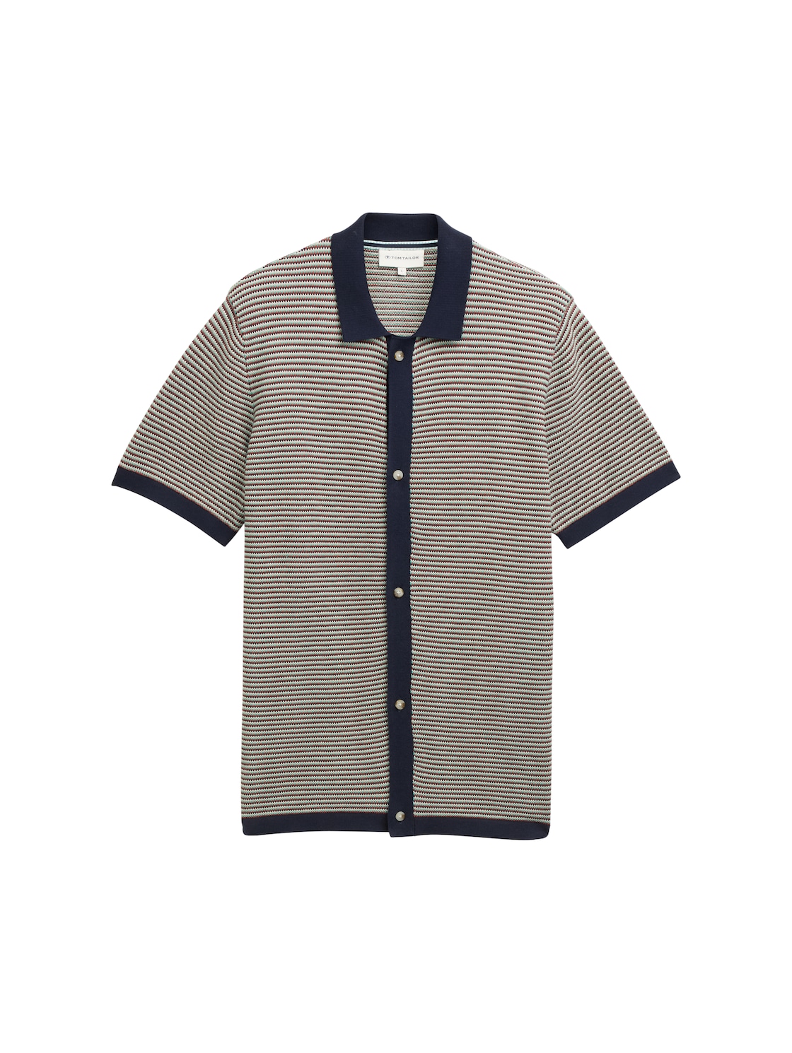 TOM TAILOR Herren Strick-Poloshirt aus Baumwolle, rot, Meliert, Gr. M TOM TAILOR Herren Strick-Poloshirt aus Baumwolle, rot, Meliert, Gr. M von Tom Tailor