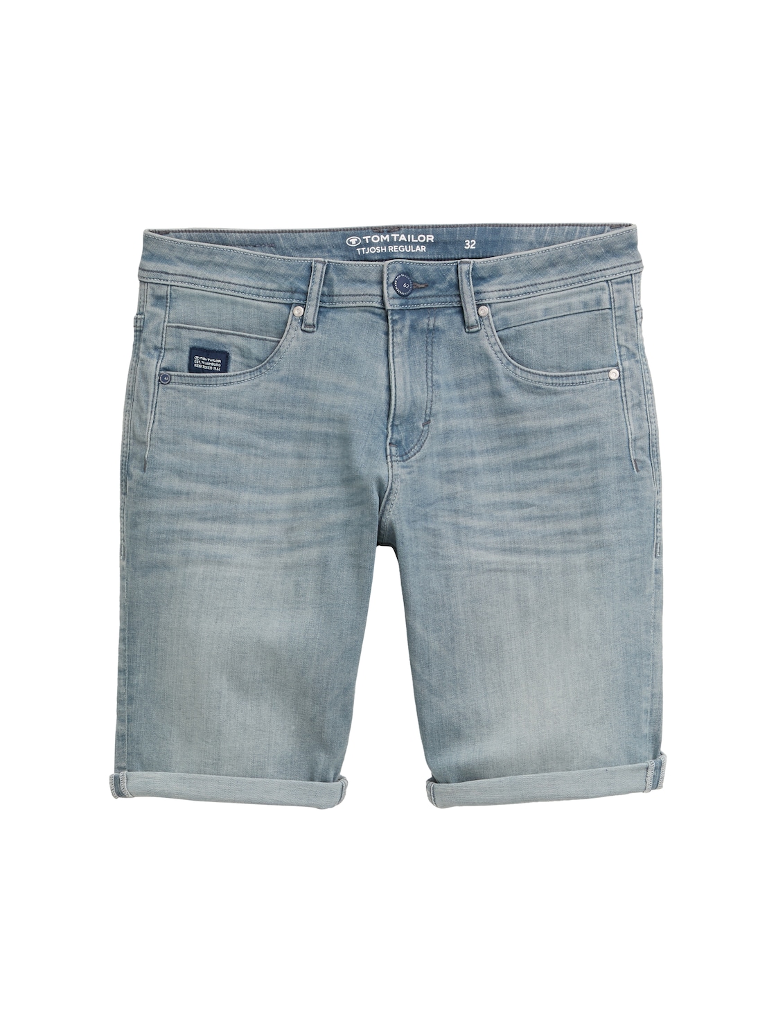 TOM TAILOR Herren TTJOSH Regular Slim Jeans Shorts mit Stretch, blau, Uni, Gr. 31 TOM TAILOR Herren TTJOSH Regular Slim Jeans Shorts mit Stretch, blau, Uni, Gr. 31 von Tom Tailor