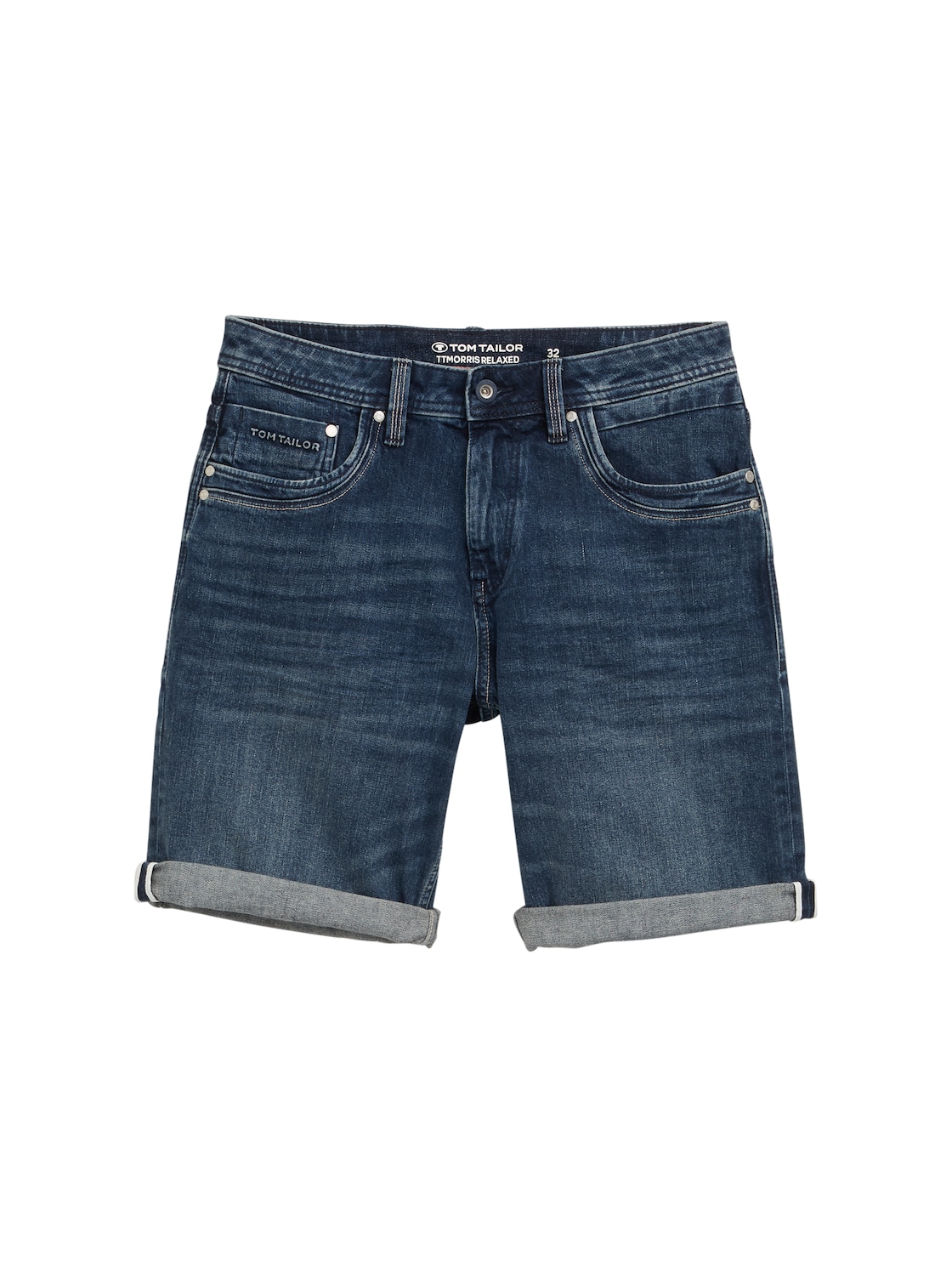 TOM TAILOR Herren TTMORRIS Relaxed Jeans Shorts, blau, Uni, Gr. 32 TOM TAILOR Herren TTMORRIS Relaxed Jeans Shorts, blau, Uni, Gr. 32 von Tom Tailor