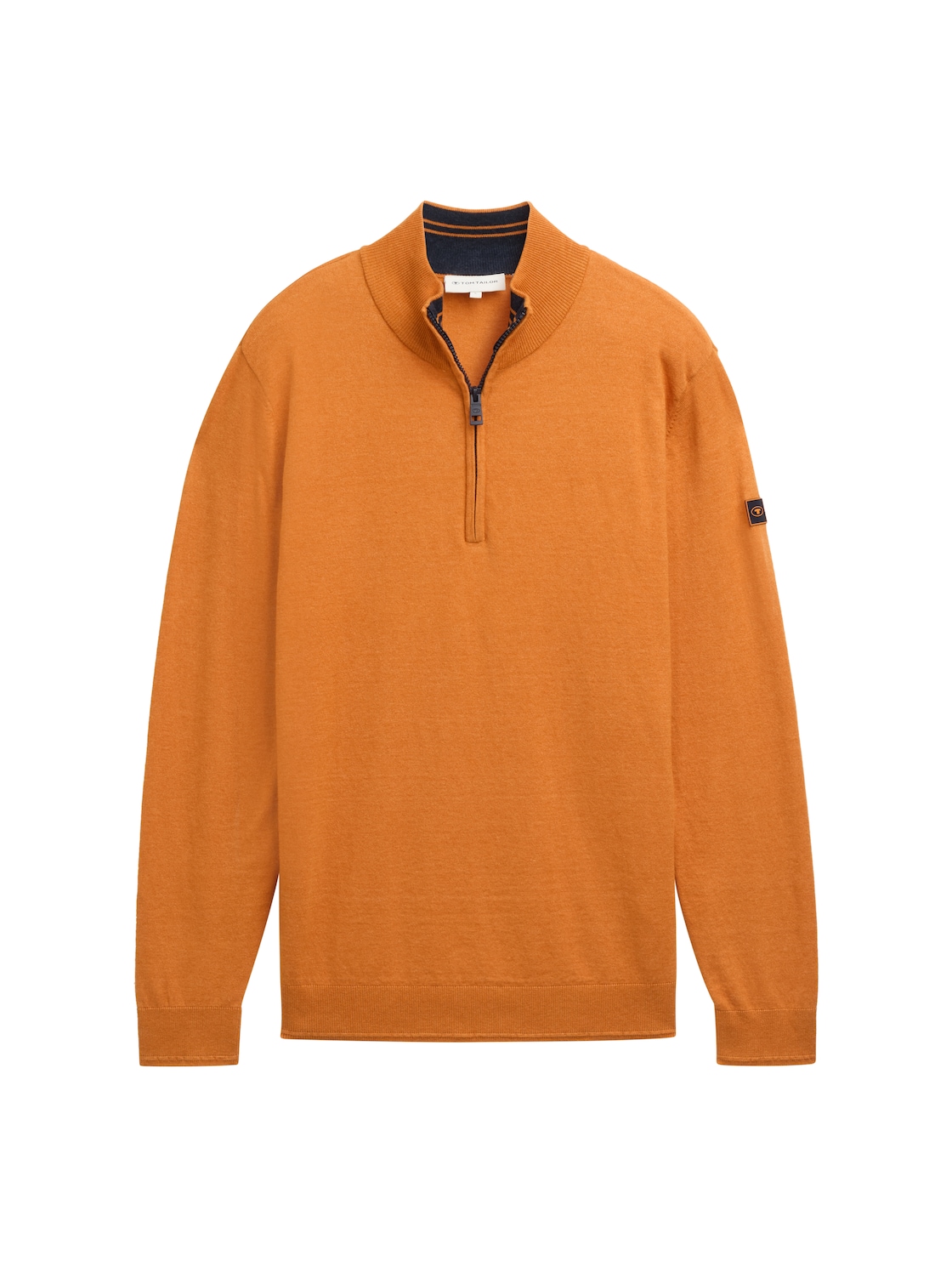 TOM TAILOR Herren Troyer Strickpullover, orange, Meliert, Gr. XXL TOM TAILOR Herren Troyer Strickpullover, orange, Meliert, Gr. XXL von Tom Tailor