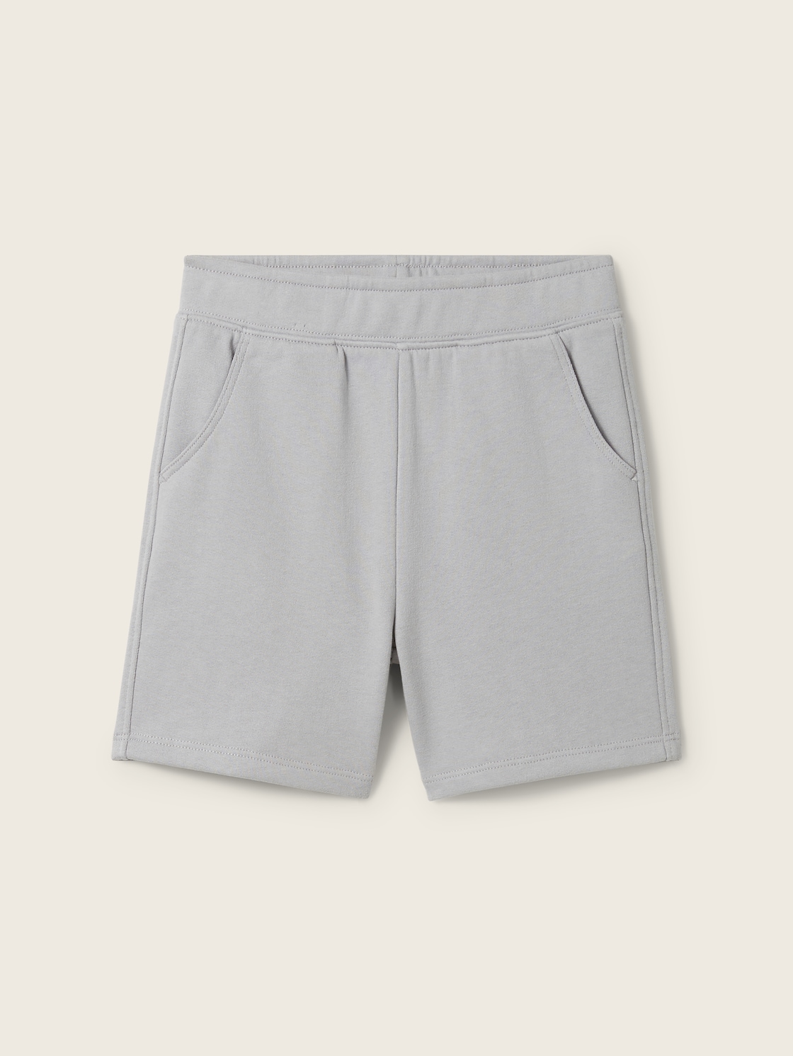 TOM TAILOR Jungen Basic Sweat Shorts, grau, Uni, Gr. 104/110 von Tom Tailor