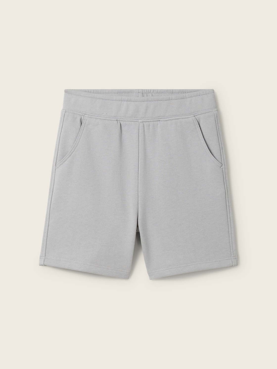 TOM TAILOR Jungen Basic Sweat Shorts, grau, Uni, Gr. 128/134 von Tom Tailor