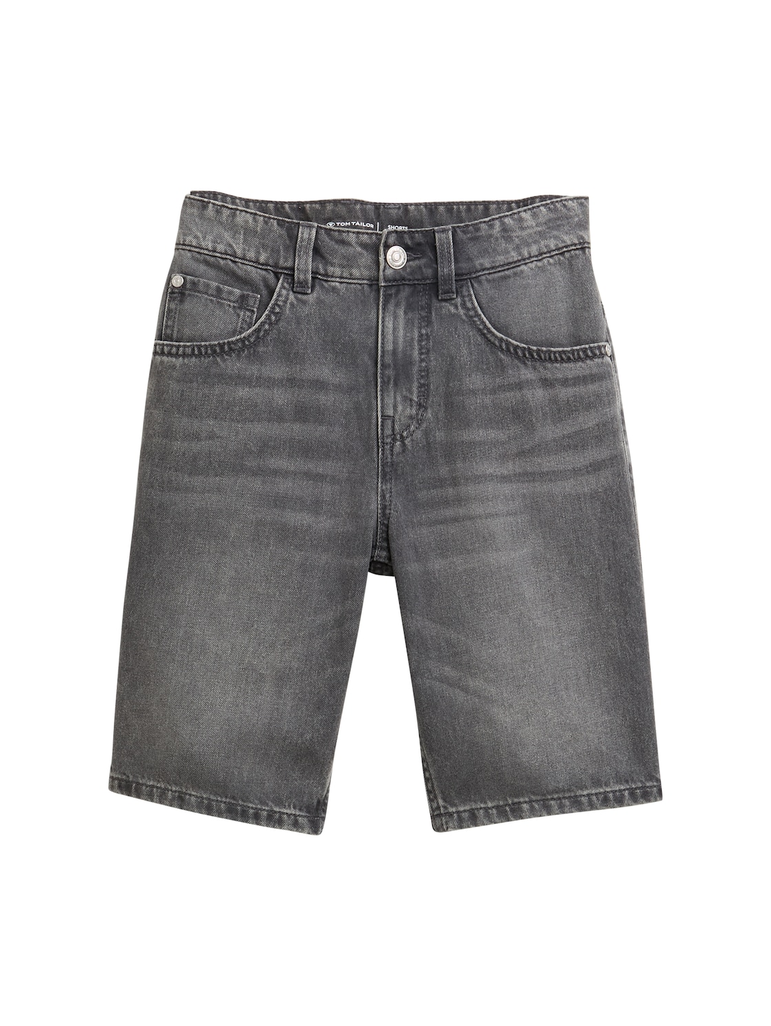 TOM TAILOR Jungen Jim Bermuda Jeans Shorts, grau, Uni, Gr. 128 TOM TAILOR Jungen Jim Bermuda Jeans Shorts, grau, Uni, Gr. 128 von Tom Tailor