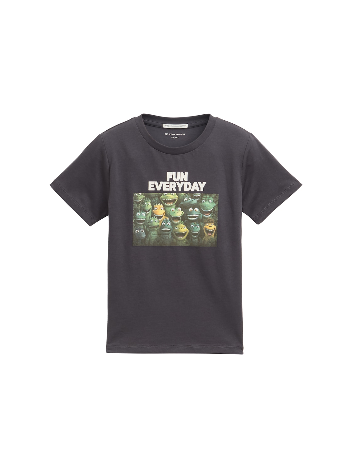 TOM TAILOR Jungen T-Shirt mit Print, grau, Uni, Gr. 104/110 TOM TAILOR Jungen T-Shirt mit Print, grau, Uni, Gr. 104/110 von Tom Tailor