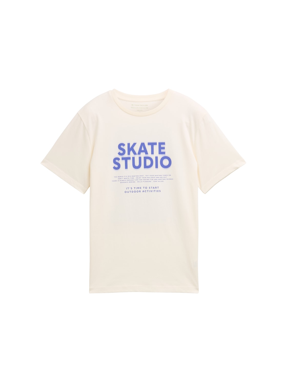 TOM TAILOR Jungen T-Shirt mit Print, weiß, Uni, Gr. 164 TOM TAILOR Jungen T-Shirt mit Print, weiß, Uni, Gr. 164 von Tom Tailor