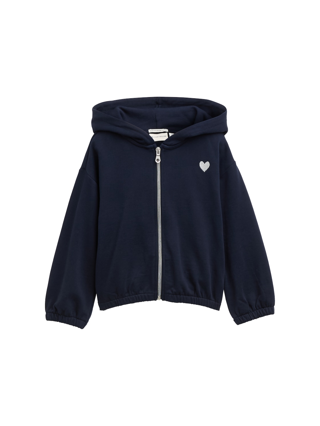 TOM TAILOR Mädchen Hoodie Sweatjacke mit Stickerei, blau, Uni, Gr. 116/122 TOM TAILOR Mädchen Hoodie Sweatjacke mit Stickerei, blau, Uni, Gr. 116/122 von Tom Tailor