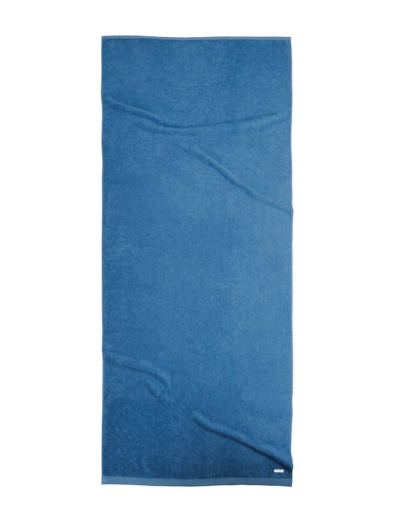 TOM TAILOR Unisex Frottier Badetuch, 80x200 cm, blau, Uni, Gr. 80X200 von Tom Tailor