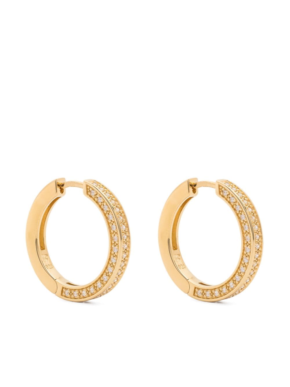 Tom Wood Nova medium hoop earrings - Gold von Tom Wood