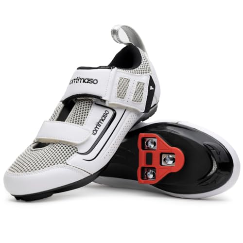 Tommaso Veloce 100 Triathlon-Rennradschuh, Delta-Bundle, Weiß, 45 von Tommaso