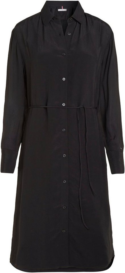 Tommy Hilfiger Curve Blusenkleid CRV VISCOSE CREPE MIDI DRESS in Streifenoptik von Tommy Hilfiger Curve