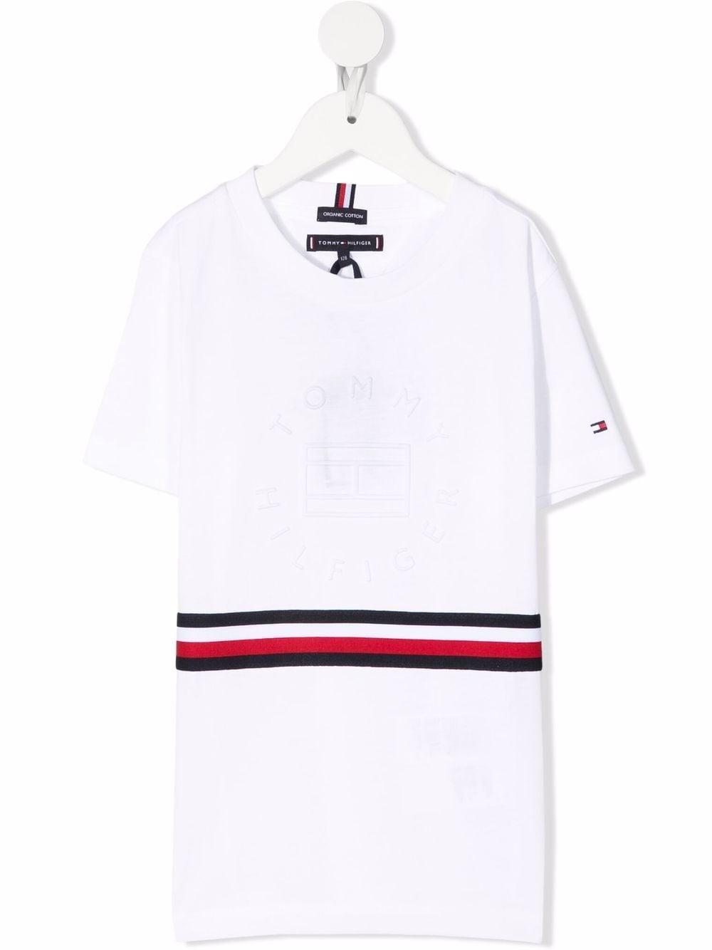 Tommy Hilfiger Junior T-Shirt mit Streifen-Print - Weiß von Tommy Hilfiger Junior