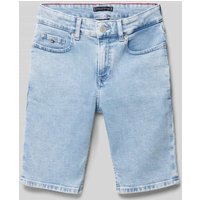 Tommy Hilfiger Teens Jeansshorts mit Label-Detail in Bleu, Größe 152 von Tommy Hilfiger Teens