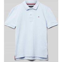 Tommy Hilfiger Teens Poloshirt mit Logo-Stitching in Bleu, Größe 152 von Tommy Hilfiger Teens