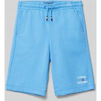 Tommy Hilfiger Teens Sweatshorts mit elastischem Bund in Bleu, Größe 140 von Tommy Hilfiger Teens