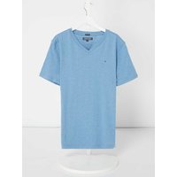 Tommy Hilfiger Teens T-Shirt mit Logo-Stickerei in Hellblau, Größe 164 von Tommy Hilfiger Teens