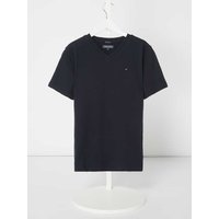 Tommy Hilfiger Teens T-Shirt mit Logo-Stickerei in Marine, Größe 152 von Tommy Hilfiger Teens